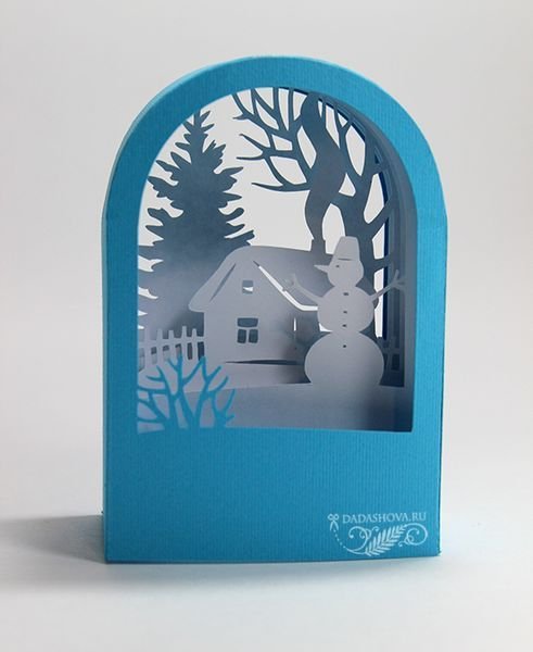 Новогодний бумажный туннель