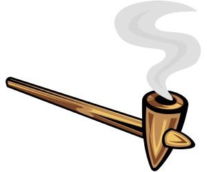 Индеец с трубкой