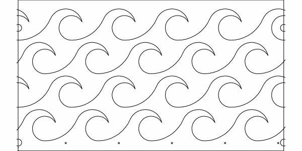 Волны раскраска