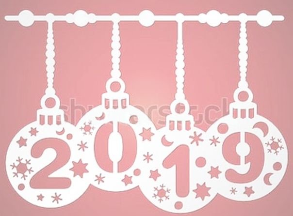 Вытынанка цифры в шарах