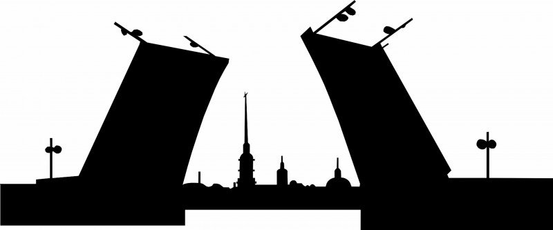 Силуэты Санкт-Петербурга Петропавловская крепость