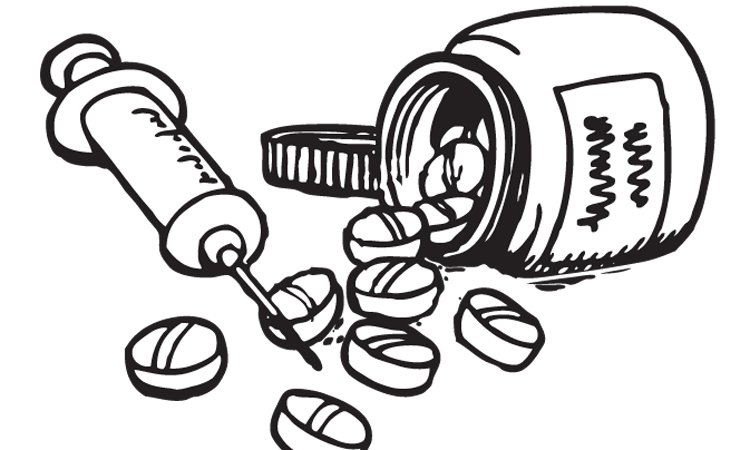 Лекарства рисунок карандашом