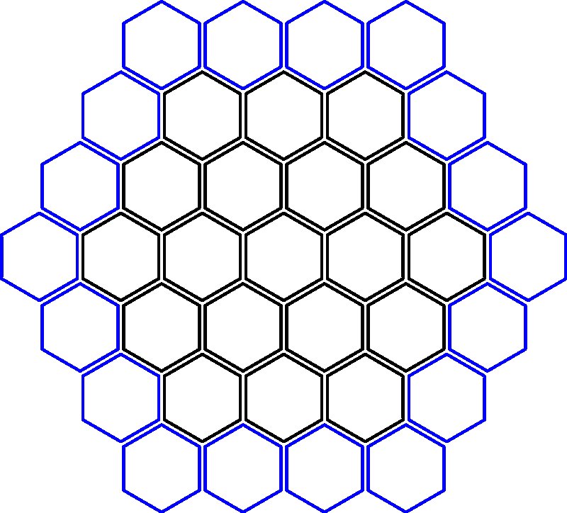 Соты черно белые