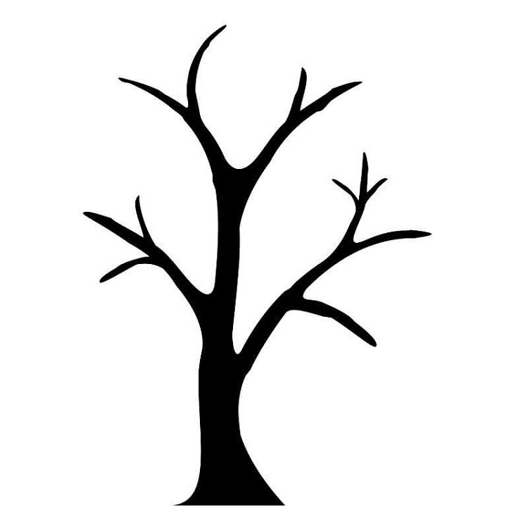 Трафарет дерева для вырезания