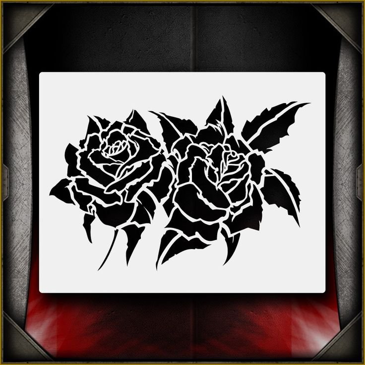 Многослойный трафарет для аэрографии