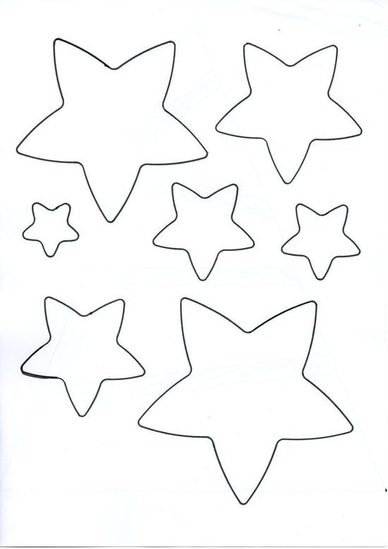 гирлянда звездочки из бумаги