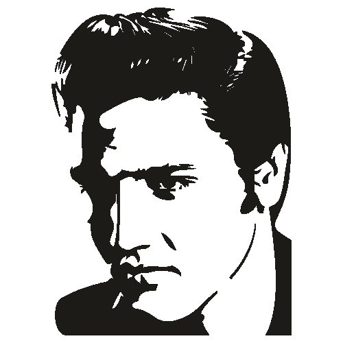 Силуэт Элвиса Пресли