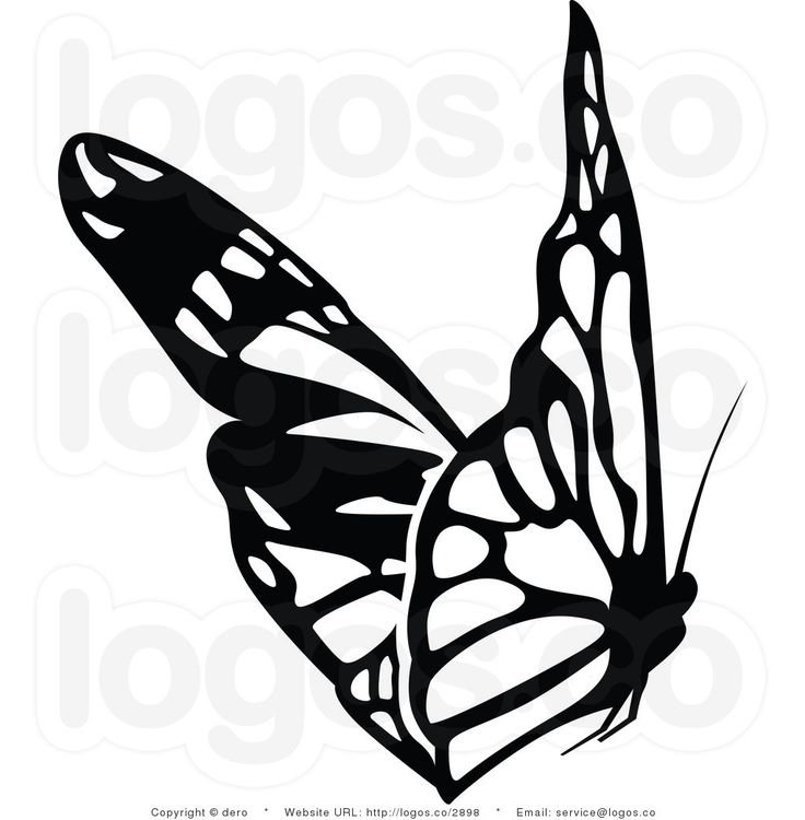 Трафаретная бабочка