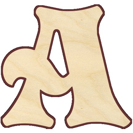 алфавит деревянный