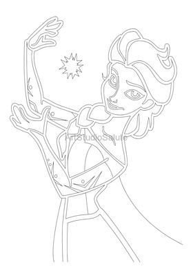 Эльза вытынанки на окна