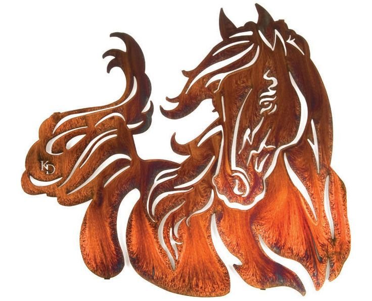 Резные лошадки