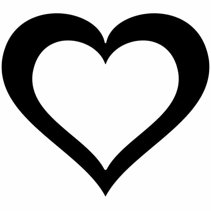 Сердце очертание