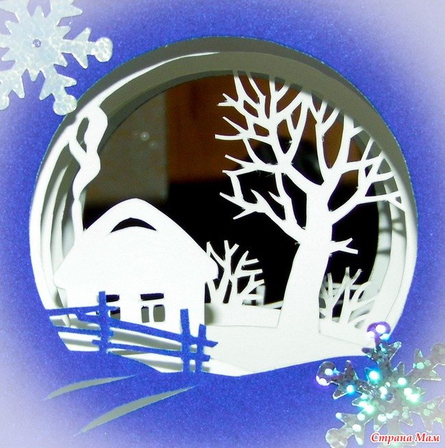 Бумажный тоннель новый год