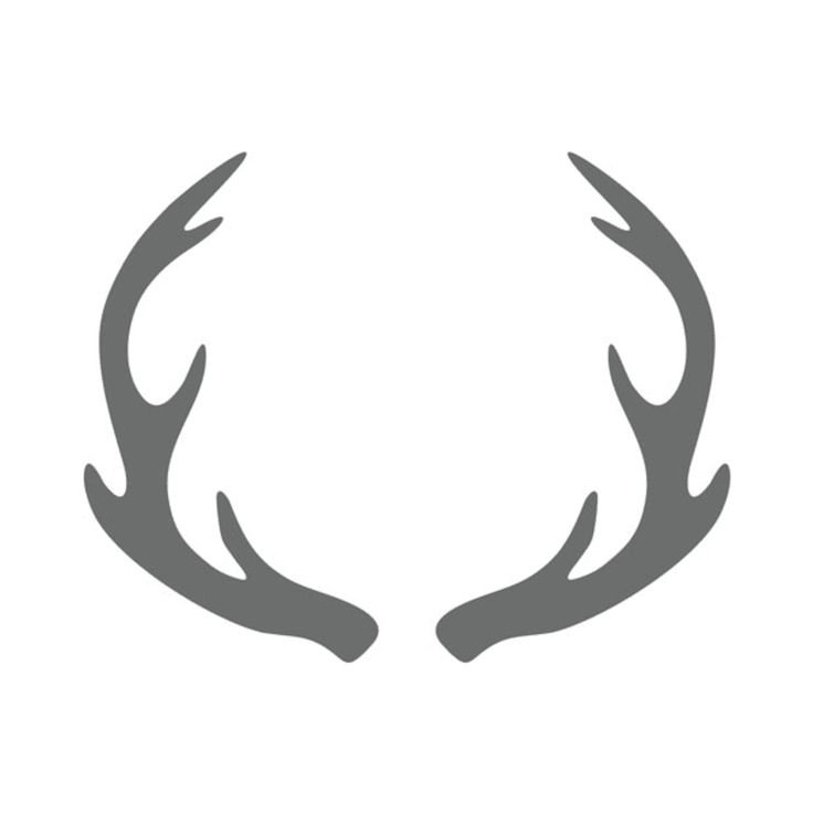 Трафарет "Оленьи рога"