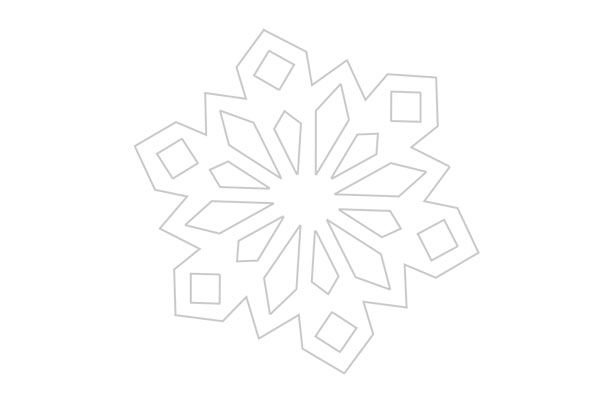 Снежинки печать