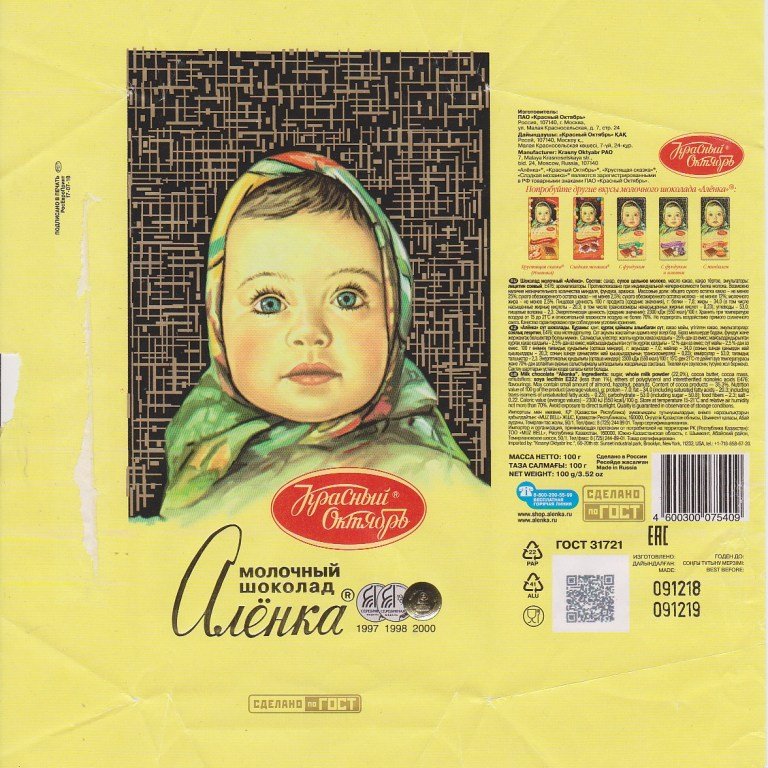 аленка шоколад без лица