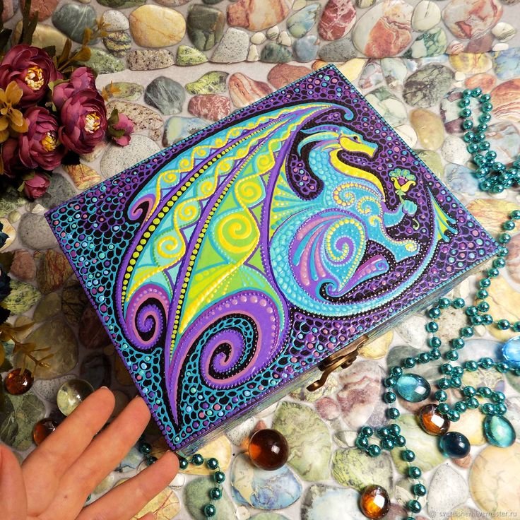 Шкатулка с драконом своими руками