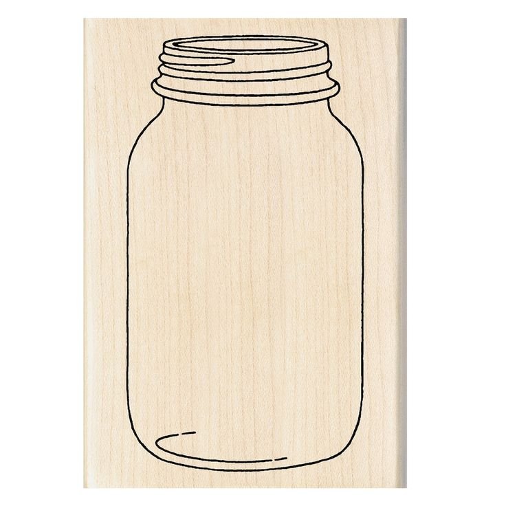 Баночка трафарет