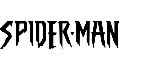 Spider man надпись вектор