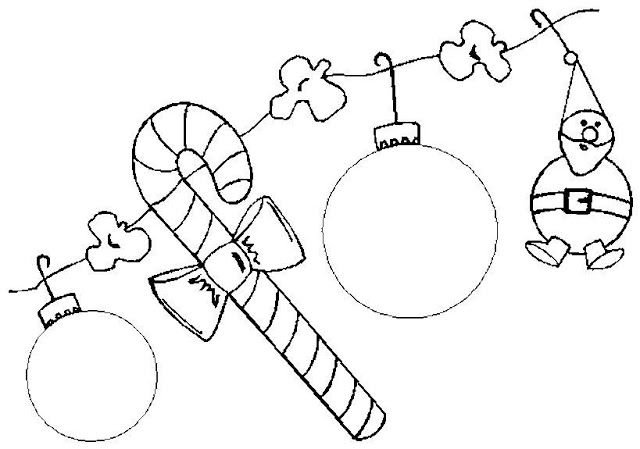 Гирлянда раскраска