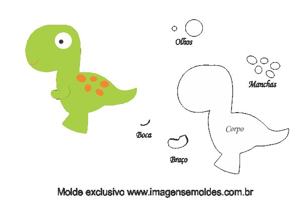 Динозаврики из фетра выкройки