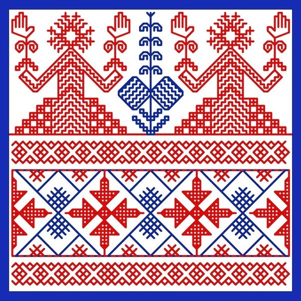 Вепсы Карелия орнамент