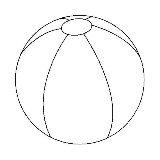 Мяч раскраска