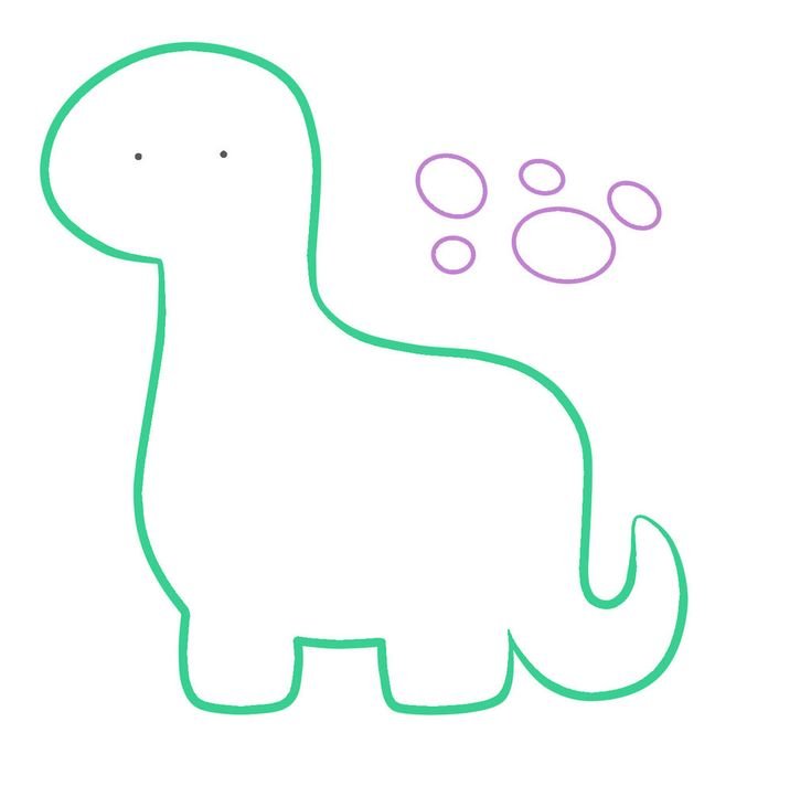 Динозаврики из фетра выкройки