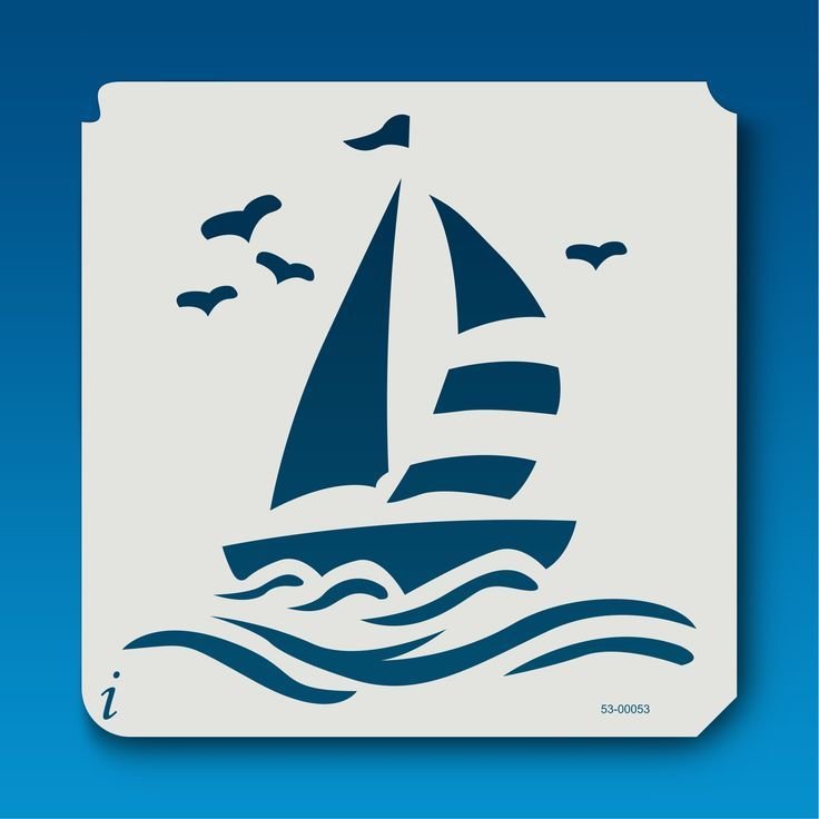 Трафареты кораблей для декора