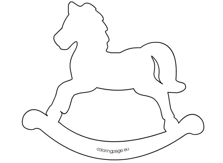 Лошадка качалка лекало