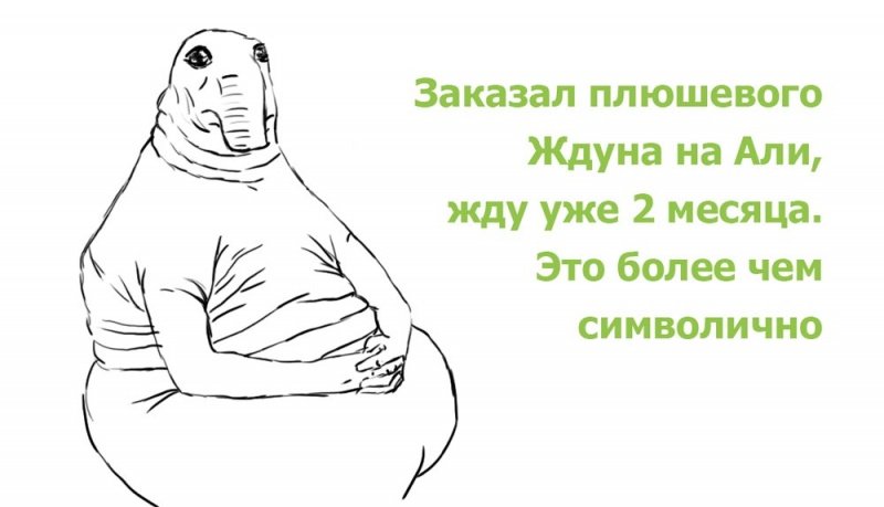 Ждун черно белый