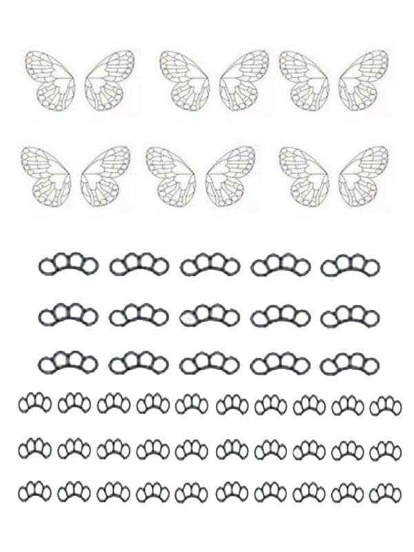 Трафарет бабочки для торта из шоколада