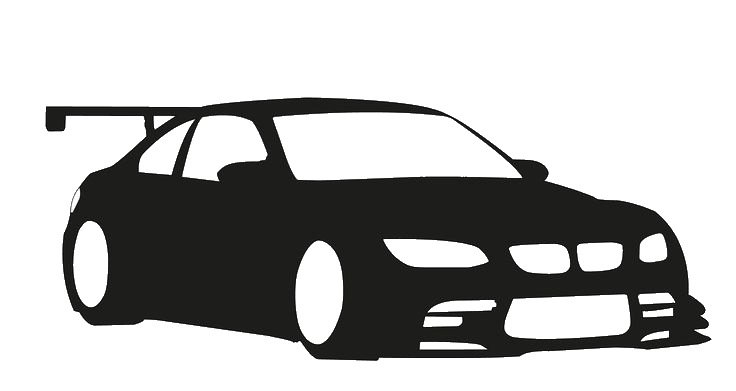 BMW e46 седан силуэт