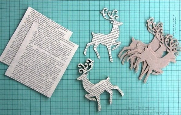 Поделка олень из бумаги