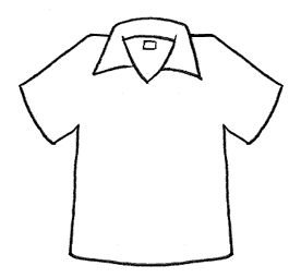 Рубашка раскраска для детей