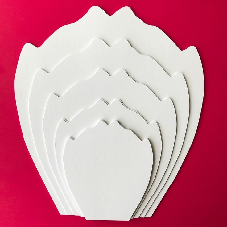 Шаблоны для больших бумажных цветов