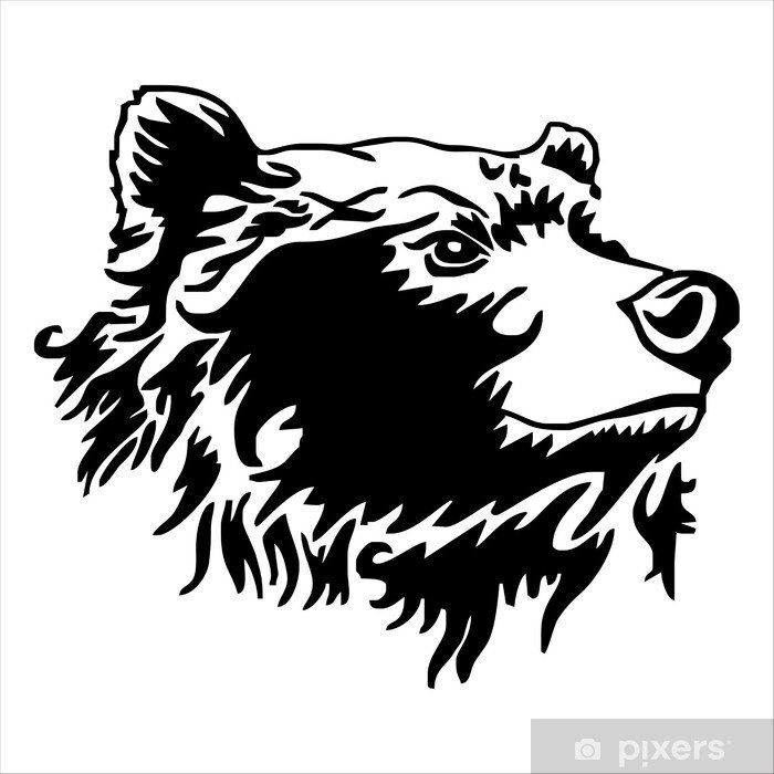 Медведь для гравировки