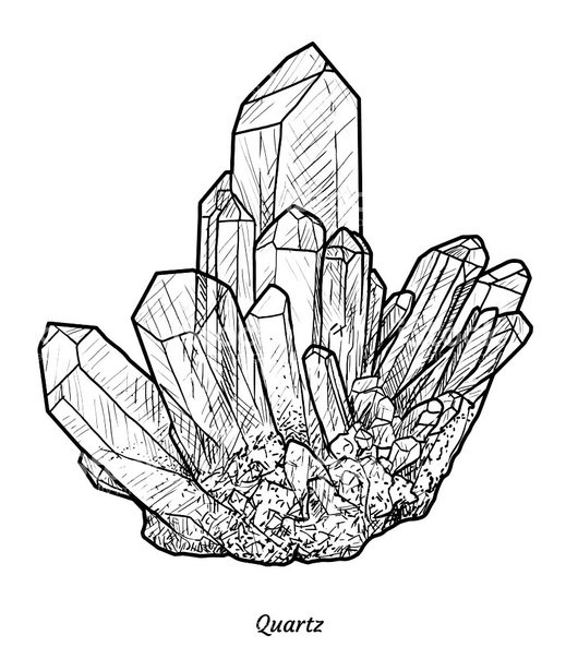 Кристаллы раскраска для детей