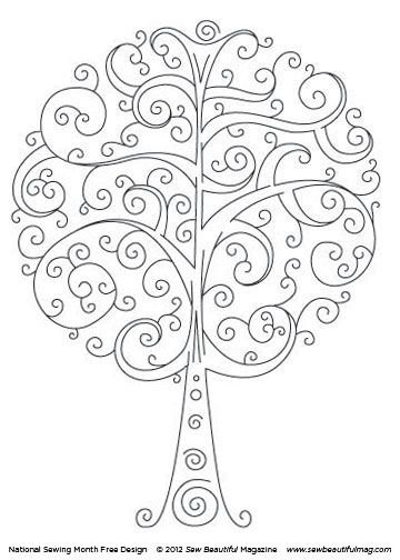 Трафарет "дерево"