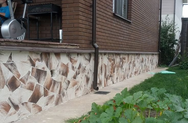 Отделка фундамента