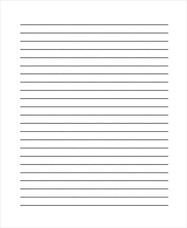 Лист в линию