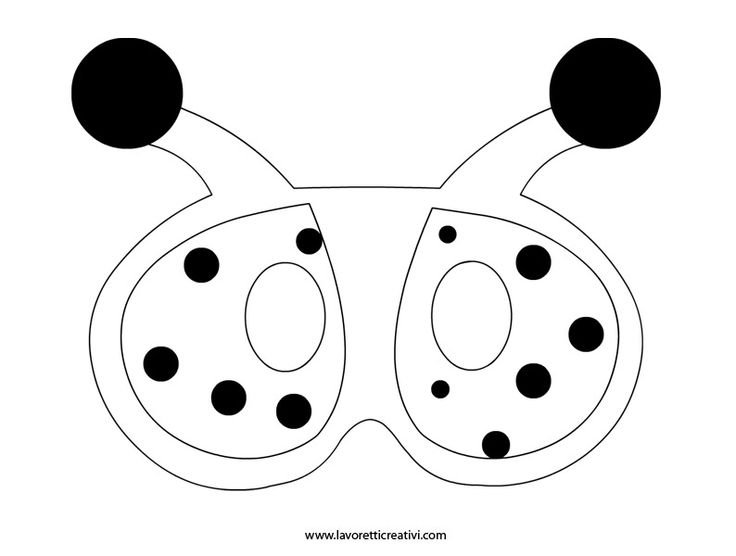 Божья коровка маска для детей