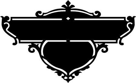 Адресная табличка из металла DXF