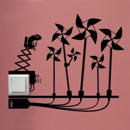 Декор вокруг выключателя