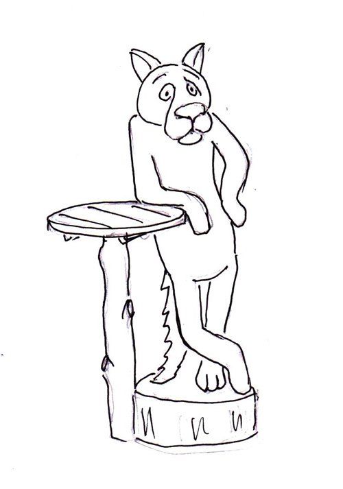 Эскиз волка из мультика жил был пес