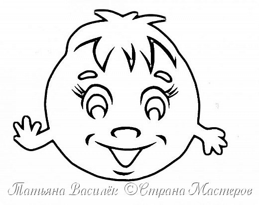 Вытынанка Колобок на окно сказка