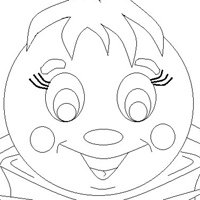 Маски раскраски для детей Колобок