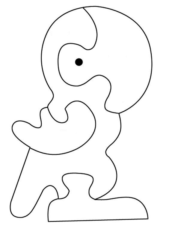 Трафарет для лобзика для детей