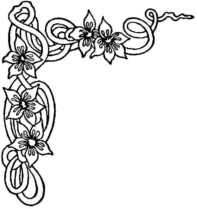 Узоры цветов для рисования