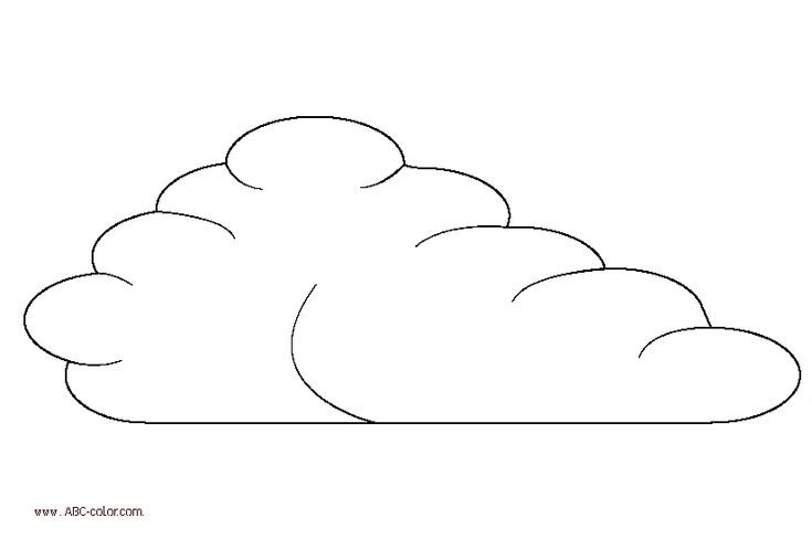 Облако раскраска